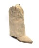 Sublimes bottes bottines mi haute cloutées style western coachella boots talons confortables.