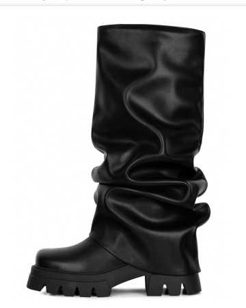 CHAUSSURES BOTTES HAUTES FEMME GUETRE MISS CARMEN NOIR