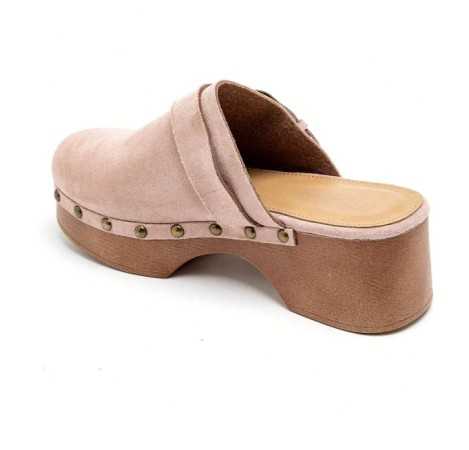 CHAUSSURES FEMME SABOT BOUCLE MISS LALITA ROSE PALE