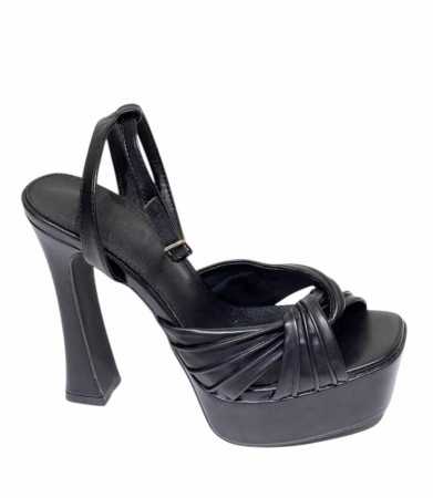 CHAUSSURES FEMME TALON PLATFORM NOUEE LANIERE MISS ERICKA NOIR