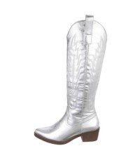 BOTTES WESTERN HAUTES MISS LARA ARGENT PU