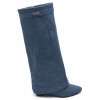 CHAUSSURES FEMME BOTTES HAUTES MISS CLAUDIA DENIM