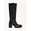 BOTTES HAUTES CLOUTEES MISS WADE NOIR PROMO