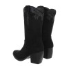 BOTTES WESTERN MI HAUTES MISS TIFFANY NOIR SUEDINE