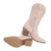 BOTTES WESTERN MI HAUTES MISS TIFFANY BEIGE SUEDINE