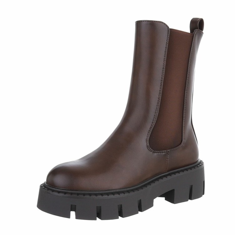 BOTTINES CHELSEA BOOTS MISS LEONIE CHOCO