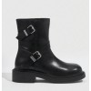 CHAUSSURES FEMME BOTTES BOTTINES SIMILI CUIR MISS LARA NOIR