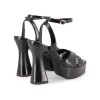 CHAUSSURES FEMMES TALON HAUT PLATFORM LANIERES CROISES MISS ORLANE NOIR