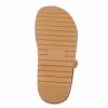CHAUSSURES FEMME SANDALES PLATFORMS CAMEL BOUCLES SLIDERS PAILLE