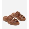Chaussures femme sandales platform cuir vegan Miss Carly Camel