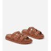 Chaussures femme sandales platform cuir vegan Miss Carlota Camel