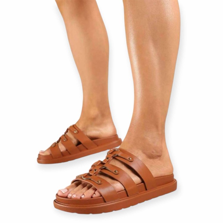 Chaussures femme sandales platform cuir vegan Miss Carlota Camel Chaussures femme sandales platform cuir vegan Miss Carlota Camel