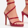CHAUSSURES FEMMES SANDALES TALON HAUT PLATFORM STRASS DIAMANTE MISS REDMOON