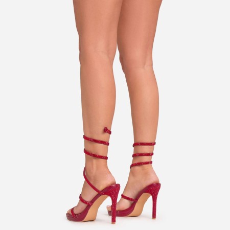 CHAUSSURES FEMMES SANDALES TALON HAUT PLATFORM STRASS DIAMANTE MISS REDMOON