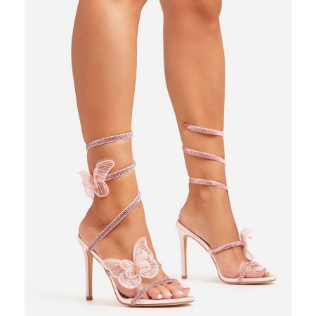 CHAUSSURES FEMME TALON SOIREE MARIAGE MISS BUTTERFLY ROSE