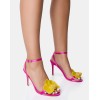 CHAUSSURES FEMME TALON SANDALES ORCHIDE MISS CHARLY FUSCHIA JAUNE