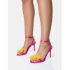 CHAUSSURES FEMME TALON SANDALES ORCHIDE MISS CHARLY FUSCHIA JAUNE