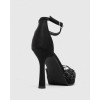 Sandales noir à talon aiguille et strass – Élégance glamour Miss Cooper Noir