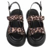 Chaussures femme sandales platform cuir vegan Miss VERONICA Leopard