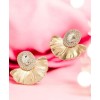 Boucle d'oreilles Fleur gold Crystal