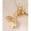 Boucles d’oreilles Ginkgo Gold – Sculptures Dorées