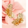 Boucles d’oreilles Ginkgo Gold – Sculptures Dorées