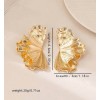 Boucles d’oreilles Ginkgo Gold – Sculptures Dorées