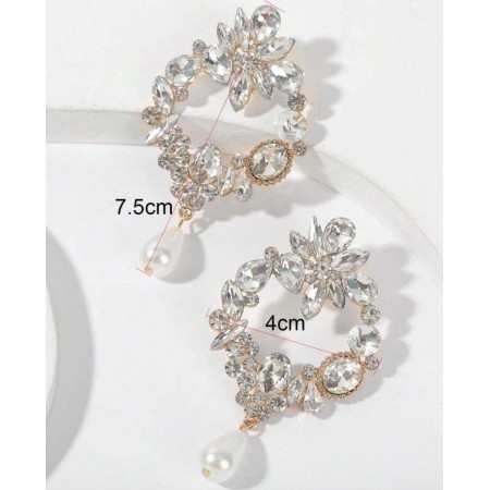 Boucles d’Oreilles Cristal Elegance – Glamour Intemporel