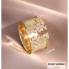 Bague Zircon Cubic - Princess Gold