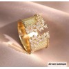 Bague Zircon Cubic - Princess Gold