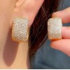 Boucles d'oreilles Zircon Cubique Gold - Soirées Mariage