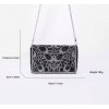 Sac de soirée luxe noir à strass – Éclat Élégant