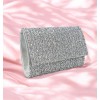 Pochette de soirée argentée – Éclat Cristallin