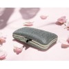 Pochette clutch cascade de strass argent – Brillance Infinie