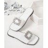 Sandales Mariage & Soirée Strass Luxe – Modèle “Élégance Blanche”