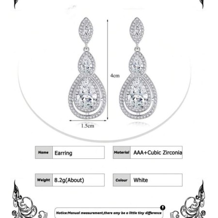 Boucles d’Oreilles “Duo d’Éclat” – Gouttes de Luxe en Zirconium