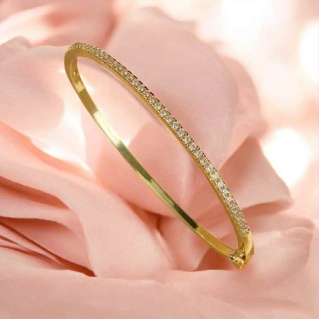 ✨ Bracelet jonc ✨ “Cœur de Lumière” ✨ – or
