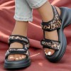 Sandales à Scratch Léopard – Confort, Style & Audace Féminine