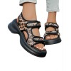 Sandales à Scratch Léopard – Confort, Style & Audace Féminine