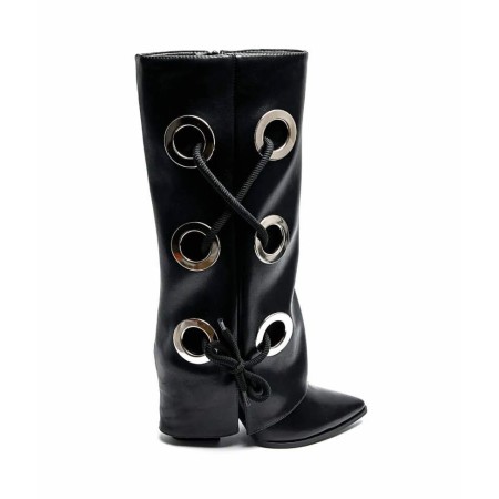 CHAUSSURES FEMME BOTTES HAUTES MISS GLAM LOOPS NOIR