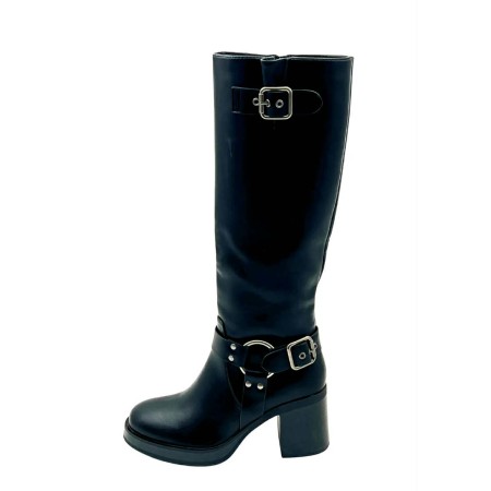 BOTTE NOIRE FEMME À TALON...