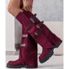 Bottes hautes avec lanières décoratives – élégance, confort et style unique. Sublimez vos tenues, commandez vite avant rupture !
