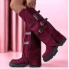 Bottes hautes avec lanières décoratives – élégance, confort et style unique. Sublimez vos tenues, commandez vite avant rupture !