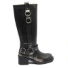 Bottines montantes noires avec boucle – style moderne et confort absolu. Sublimez vos tenues, commandez vite avant rupture !