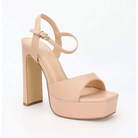 👠 SANDALES NUDE À TALON...
