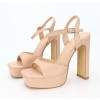👠 SANDALES NUDE À TALON HAUT AVEC BRIDE – ÉLÉGANCE POUR SOIRÉES & MARIAGES MISS KERA NUDE