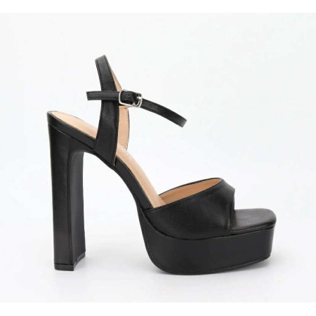 👠 SANDALES NOIR À TALON...
