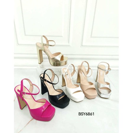 👠 SANDALES OR À TALON HAUT AVEC BRIDE – ÉLÉGANCE POUR SOIRÉES & MARIAGES MISS KERA OR