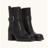 CHAUSSURES FEMME BOTTINES ELEGANTE MINIMALISTE TALON BLOC MISS MINDY NOIR