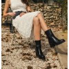 CHAUSSURES FEMME BOTTINES ELEGANTE MINIMALISTE TALON BLOC MISS MINDY NOIR